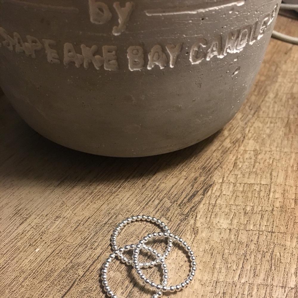 SS Small Ball Stack Rings - Picture 5 of 5